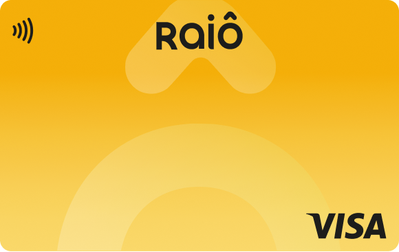 Cartão virtual de voucher Raiô Visa